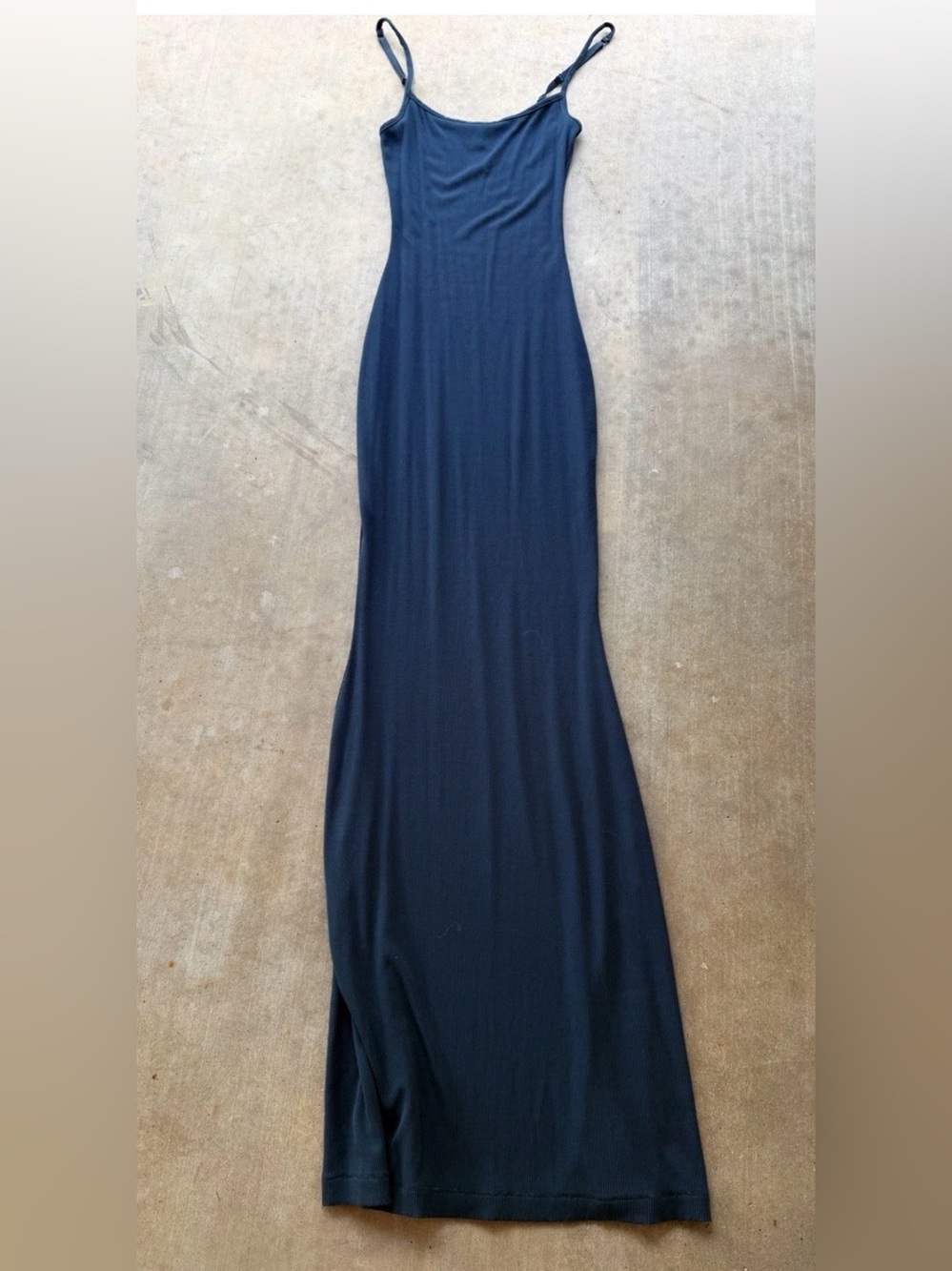 SKIMS Black Slim Spaghetti-Strap Maxi Dress - Picture 4 of 5